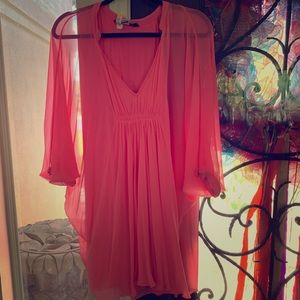 DVF pink dress